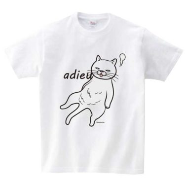 アデュー猫 Tシャツ